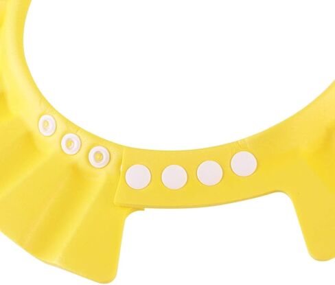 NUOBESTY Bath Cap, Adjustable Durable Waterproof Elastic Ring Hat Shampoo Bath Shower Cap Wash Hair Shield Direct Visor Caps for Kids Toddler Baby Newborn - 6Pcs in Saudi Arabia