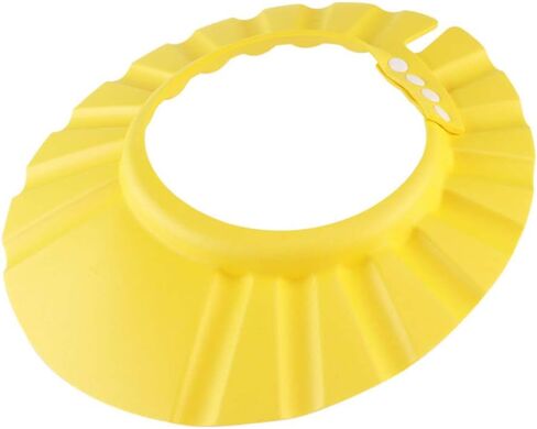 NUOBESTY Bath Cap, Adjustable Durable Waterproof Elastic Ring Hat Shampoo Bath Shower Cap Wash Hair Shield Direct Visor Caps for Kids Toddler Baby Newborn - 6Pcs in Saudi Arabia