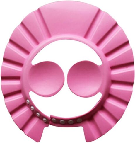 NUOBESTY Bath Cap, Adjustable Durable Waterproof Elastic Ring Hat Shampoo Bath Shower Cap Wash Hair Shield Direct Visor Caps for Kids Toddler Baby Newborn - 6Pcs in Saudi Arabia