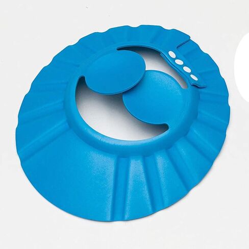 NUOBESTY Bath Cap, Adjustable Durable Waterproof Elastic Ring Hat Shampoo Bath Shower Cap Wash Hair Shield Direct Visor Caps for Kids Toddler Baby Newborn - 6Pcs in Saudi Arabia