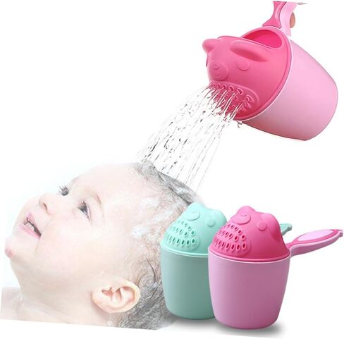 Toyvian Newborn Shampoo Plastic Scoops Shampoo Baby Shampoo Rinse Cup Baby Bath Cup Baby Hair Washing Cup Shampoo Scoops Sprinkler Baby Bath Rinse Cup Shampoo Cup Take a Bath Mouthwash Cup in Kuwait