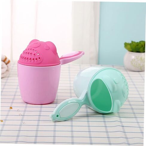 Toyvian Newborn Shampoo Plastic Scoops Shampoo Baby Shampoo Rinse Cup Baby Bath Cup Baby Hair Washing Cup Shampoo Scoops Sprinkler Baby Bath Rinse Cup Shampoo Cup Take a Bath Mouthwash Cup in Kuwait