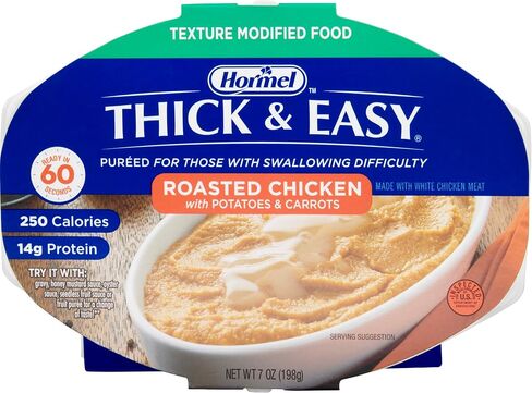 Thick & Easy Purees Puree 7 oz. Tray Roasted Chicken with Potatoes/Carrots Ready to Use Puree, 60748 - Case of 7 in Saudi Arabia