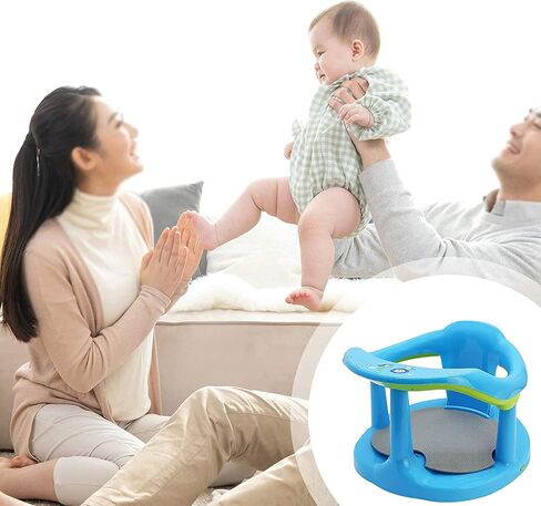 مقعد حوض استحمام الأطفال، مقعد حمام الطفل لحوض الجلوس، كرسي استحمام الطفل، مقعد حمام الطفل حديثي الولادة، دعم حوض الاستحمام لطيف للرضع، 6-18 شهرًا مع دعم مسند الظهر ومقاعد حوض استحمام للأطفال (أبيض) in Kuwait