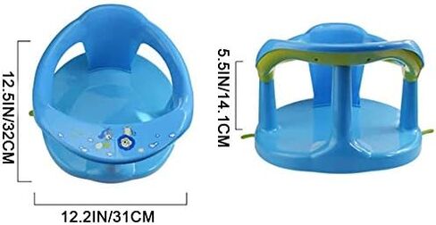 مقعد حوض استحمام الأطفال، مقعد حمام الطفل لحوض الجلوس، كرسي استحمام الطفل، مقعد حمام الطفل حديثي الولادة، دعم حوض الاستحمام لطيف للرضع، 6-18 شهرًا مع دعم مسند الظهر ومقاعد حوض استحمام للأطفال (أبيض) in Kuwait