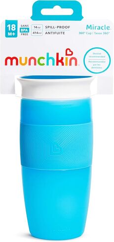 كوب Munchkin® Miracle® 360 للأطفال الصغار مضاد للانسكاب، 14 أونصة، وردي in Kuwait