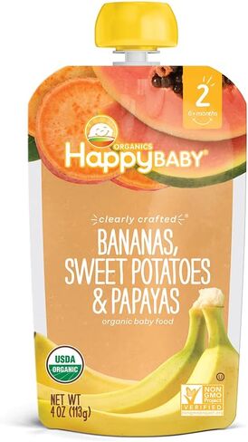Happy Baby Organic Baby Food, Bananas, Sweet Potatoes & Papayas, 4 Oz in Saudi Arabia