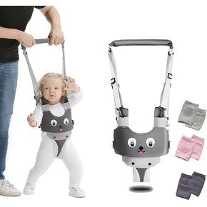 Baby Walking Harness, Adjustable Handheld Kids Walker Helper Toddler Infant Walker Harness Assistant Belt, Made of Breathable Knitted Fabric Layers,with 3pcs Baby Crawling Knee Pads in Kuwait