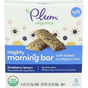 ألواح الوجبات الخفيفة للأطفال الصغار بالتوت العضوي من بلوم أورجانيكس، 0.67 أونصة (عبوة من 5 قطع) in Kuwait