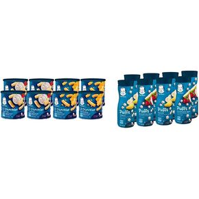 Gerber Baby Snacks Value Pack - Lil Crunchies & Puffs (8 Pack)