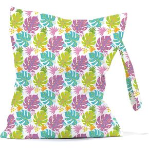 JRHung حقيبة مبللة مقاومة للماء، حقيبة قماش قابلة لإعادة الاستخدام للحفاضات الرطبة والجافة، حقيبة غسيل كبيرة للسفر، ملابس متسخة، بدلة استحمام، حقيبة تمرين لصالة الألعاب الرياضية، ملابس السباحة، اليوغا، السفر، حمام السباحة، الشاطئ (أوراق النخيل ديكور 5) in Kuwait