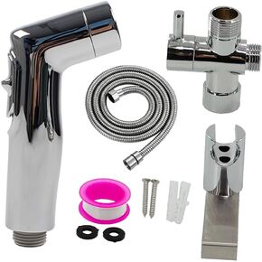 Handheld Bathroom Bidet Sprayer Kit for Toilet, Multi-Purpose Feminine Hygiene/Pet Bathing/Baby Cloth Diaper Pressure in Kuwait