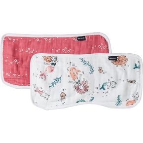 Bebe au Lait Oh So Soft Muslin Baby Burp Cloth Set - Mermaids and Bubbles , 8.5x17 Inch (Pack of 1) in Kuwait