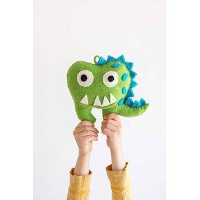 Nivas Handmade Dinosaur Tooth Fairy Pouch / Boy Tooth Fairy Pillow / Girl Tooth Fairy Pillow / Keepake Tooth Fairy Pillow / Monster Theme Tooth Fairy in Kuwait