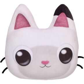 DreamWorks Gabby's Dollhouse Dream It Up White, Pink and Black Pandy Paws Shaped Squishy Toddler Pillow