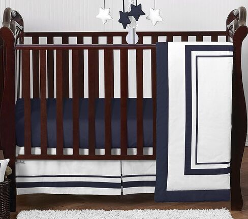 White and Navy Hotel Fabric Memory/Memo Photo Bulletin Board by Sweet Jojo Designs in Saudi Arabia