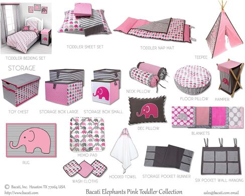 Bacati Elephants Unisex Fabric Memory/Memo Photo Bulletin Board, Aqua/Lime/Grey in Saudi Arabia