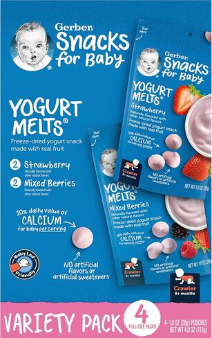 Gerber Yogurt Melts Variety Pack, 4 Oz, 4 Ct in Saudi Arabia