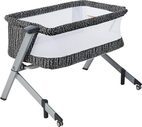 Flora Baby Bassinet in Confetti Blue, Lightweight and Portable Travel Bassinet with Carry Bag, Five Adjustable Height Position, Mattress Pad Included in Saudi Arabia
