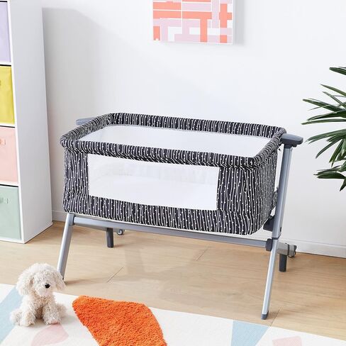 Flora Baby Bassinet in Confetti Blue, Lightweight and Portable Travel Bassinet with Carry Bag, Five Adjustable Height Position, Mattress Pad Included in Saudi Arabia