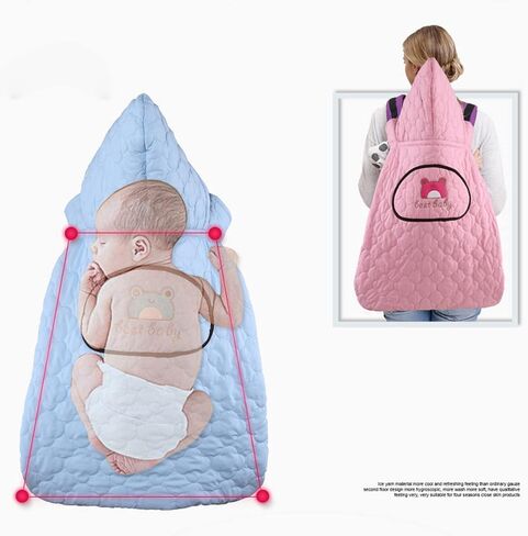 Universal Baby Carrier Cover Winter, Waterproof Fleece Lined, Water Resistant and Windproof, with Hood, 2 Hand Pockets in Saudi Arabia