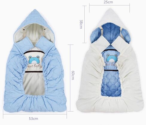 Universal Baby Carrier Cover Winter, Waterproof Fleece Lined, Water Resistant and Windproof, with Hood, 2 Hand Pockets in Saudi Arabia