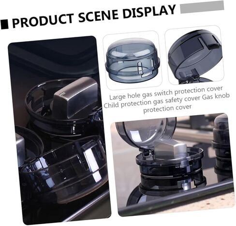 Gadpiparty 4pcs Switch Cover La Noire Switch Stove Gas Black Knobs Kids Stove Guard Baby Safety Switch Cover Child Proof Stove Knob Covers Switch Guard Child Proof Stove Cover Gas Safety Case in Saudi Arabia