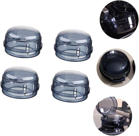 Gadpiparty 4pcs Switch Cover La Noire Switch Stove Gas Black Knobs Kids Stove Guard Baby Safety Switch Cover Child Proof Stove Knob Covers Switch Guard Child Proof Stove Cover Gas Safety Case in Saudi Arabia