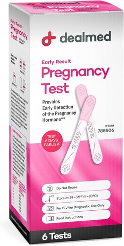 Dealmed Early Result Pregnancy Test, 6/BX, Early Detection Pregnancy Test Kit in Saudi Arabia