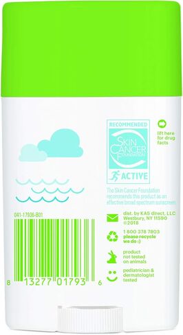 Babyganics SPF 50 Travel Size Kids Sunscreen Stick UVA UVB Protection | Water & Sweat Resistant |Non Allergenic, 1.6oz (Pack of 2) in Kuwait
