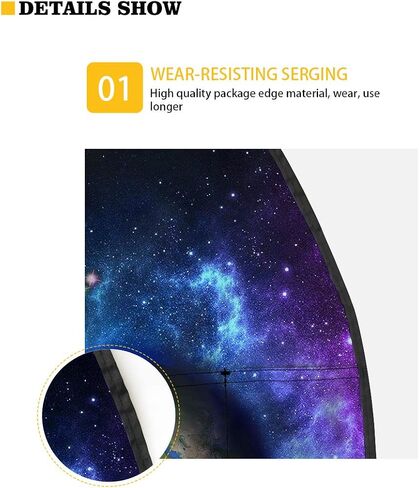 doginthehole Kick Mats - 2 Pack Auto Seat Back Kick Protectors,Novelty Space Theme Auto Kick Mats Back Seat Protector with Storage Pockets Keep Your Car Upholstery Clean in Saudi Arabia