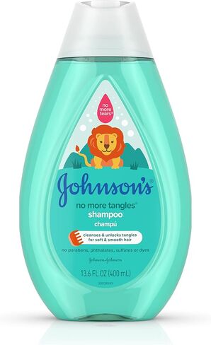 Johnson's No More Tangles Detangling Shampoo for Toddlers and Kids, Gentle No More Tears Formula, Hypoallergenic and Free of Parabens, Phthalates, Sulfates and Dyes, 13.6 fl. oz (Pack of 3) in Saudi Arabia