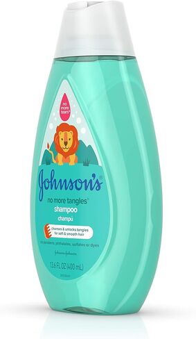 Johnson's No More Tangles Detangling Shampoo for Toddlers and Kids, Gentle No More Tears Formula, Hypoallergenic and Free of Parabens, Phthalates, Sulfates and Dyes, 13.6 fl. oz (Pack of 3) in Saudi Arabia
