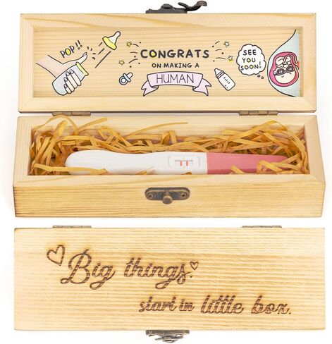 صندوق تذكار لاختبار الحمل، أفكار لإعلان الطفل، إعلانات مفاجئة للحمل للأجداد، الزوج، الأب، صندوق مفاجآت يكشف عن الطفل، صندوق تذكار يكشف عن الحمل مع الرافية in Kuwait