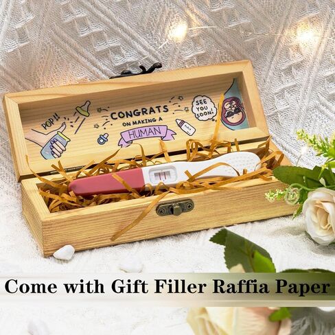 صندوق تذكار لاختبار الحمل، أفكار لإعلان الطفل، إعلانات مفاجئة للحمل للأجداد، الزوج، الأب، صندوق مفاجآت يكشف عن الطفل، صندوق تذكار يكشف عن الحمل مع الرافية in Kuwait