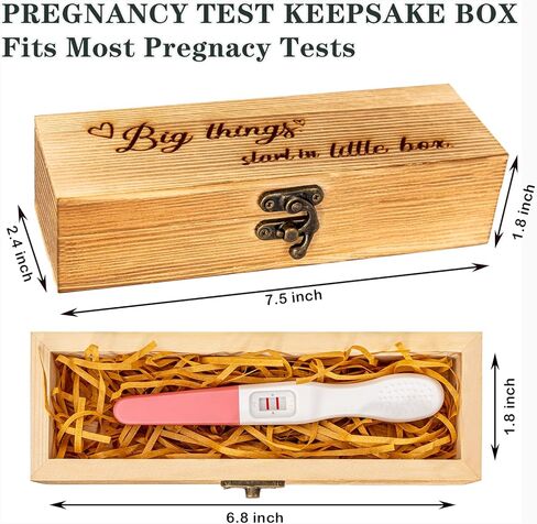 صندوق تذكار لاختبار الحمل، أفكار لإعلان الطفل، إعلانات مفاجئة للحمل للأجداد، الزوج، الأب، صندوق مفاجآت يكشف عن الطفل، صندوق تذكار يكشف عن الحمل مع الرافية in Kuwait