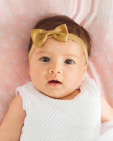 jollybows 40pcs Baby Girls Bows Headbands Elastic Hairband Ribbon Bow Hair Accessories for Newborns Infants Toddlers and Kids in Kuwait