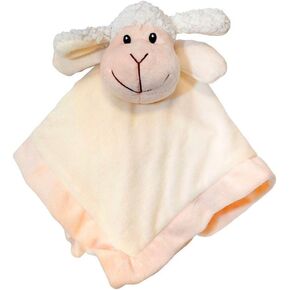 Lovey Security Blanket 12 inch Square Stuffed Animal Baby Blankie for Girls or Boys (Cow) by Baberoo, 12 Inch (Pack of 1) in Saudi Arabia