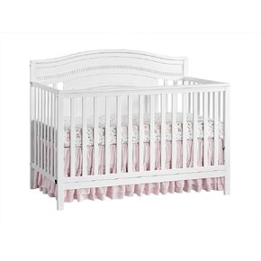 Oxford Baby Briella 4-in-1 Convertible Crib, White, GreenGuard Gold Certified in Kuwait