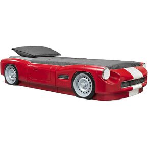 Step2 Roadster Toddler-to-Twin Bed, Crib to Twin Transition Race Car Bed, Adjustable, Ages 3+ Years Old, Easy Assembly, Gray