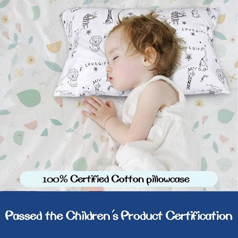 Kid Toddler Pillowcase,2 Packs 100% Cotton Pillow Cover for Kids Bedding,14x20 Pillowslip Case Fits Pillows Sized 13x18 or 14x19,Envelope Closure Dinosaurs Trucks Travel Pillow Pillowcase in Saudi Arabia