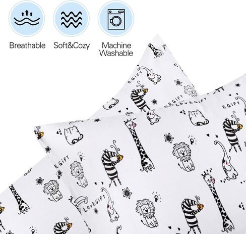 Kid Toddler Pillowcase,2 Packs 100% Cotton Pillow Cover for Kids Bedding,14x20 Pillowslip Case Fits Pillows Sized 13x18 or 14x19,Envelope Closure Dinosaurs Trucks Travel Pillow Pillowcase in Saudi Arabia