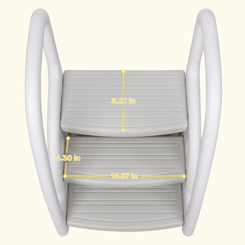 GAOMON Toddler Step Stool, Kids Step Stool with Handles Sides, Plastic 3 Step Stool for Bathroom Sink,Kitchen Counter,Toilet Potty Training, Stepping Standing Stool Helper Lightweight Non-Slip in Kuwait