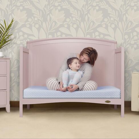 Evolur Sleep Comfort Balance Plus with Copper Fiber Crib and Toddler Mattress, Greenguard Gold Certified in Saudi Arabia