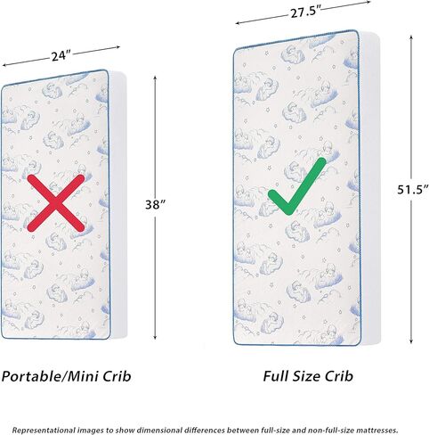 Dream On Me Breathable 6" 2-in-1 Foam Crib and Toddler Bed Mattress in Kuwait