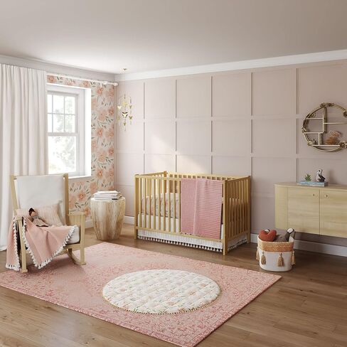 Crane Baby Nursery Décor, Cotton Floor Rug for Boys and Girls, Boho Style, 5' x 7' in Saudi Arabia