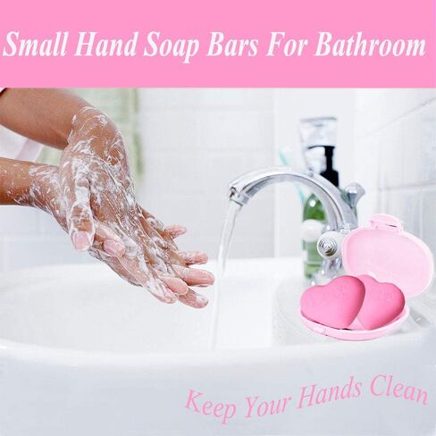 ايكسينج 24 صندوق صابون معطر مصنوع يدويا بتصميم قلوب بلون زهري مناسب كهدية تذكارية للضيوف لحفلات الزفاف وحفلات استقبال المولود الجديد والحفلات وعيد الشكر وحفلات اعياد الميلاد in Kuwait