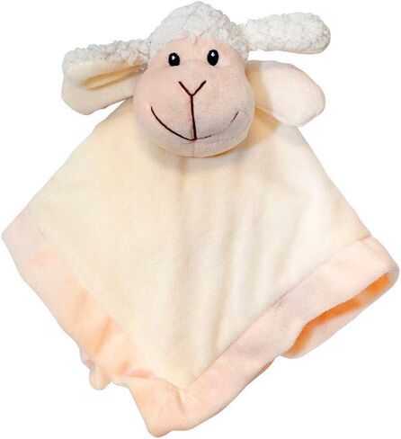 Lovey Security Blanket 12 inch Square Stuffed Animal Baby Blankie for Girls or Boys (Cow) by Baberoo, 12 Inch (Pack of 1) in Saudi Arabia