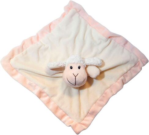 Lovey Security Blanket 12 inch Square Stuffed Animal Baby Blankie for Girls or Boys (Cow) by Baberoo, 12 Inch (Pack of 1) in Saudi Arabia