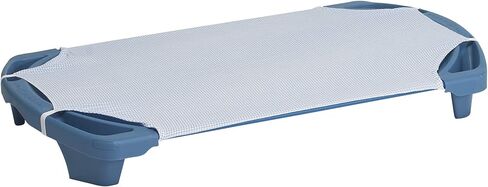 Children's Factory Angeles Angels Rest Gingham Cot Sheet, Toddler-Size, AFB5700TG, Kids Daycare, Classroom or Preschool Poly/Cotton Fitted Nap Sheet with Elastic Straps in Saudi Arabia